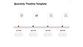 Project Management Timeline Quarterly Timeline Template Ppt Outline Templates PDF
