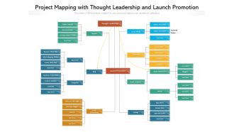 Project Mapping With Thought Leadership And Launch Promotion Ppt PowerPoint Presentation Gallery Vector PDF