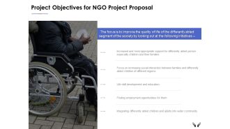Project Objectives For Ngo Project Proposal Ppt Powerpoint Presentation Styles Model