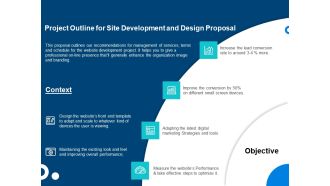 Project Outline For Site Development And Design Proposal Ppt Infographics Example File PDF
