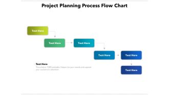 Project Planning Process Flow Chart Ppt PowerPoint Presentation Gallery Ideas PDF