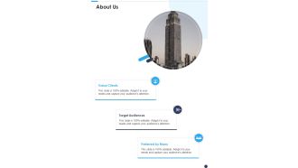 Project Proposal For Solar Panel Sales About Us One Pager Sample Example Document