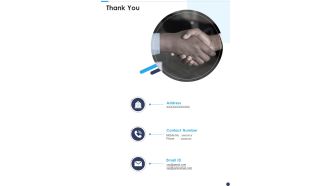 Project Proposal For Solar Panel Sales Thank You One Pager Sample Example Document