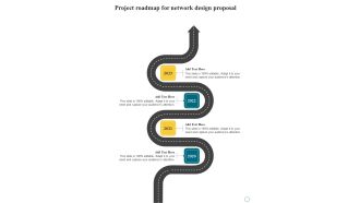 Project Roadmap For Network Design Proposal One Pager Sample Example Document