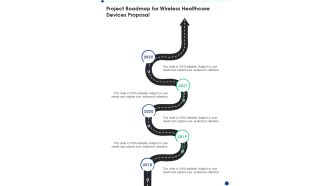 Project Roadmap For Wireless Healthcare Devices Proposal One Pager Sample Example Document