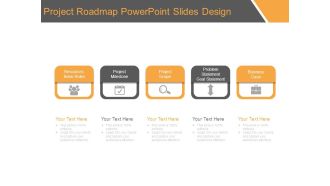 Project Roadmap Powerpoint Slides Design