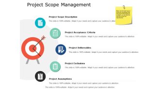 Project Scope Management Ppt PowerPoint Presentation Model Gridlines