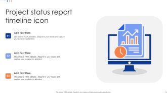 Project Status Report Timeline Icon Structure PDF