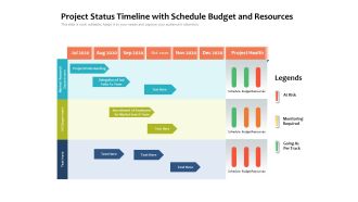 Project Status Timeline With Schedule Budget And Resources Ppt PowerPoint Presentation Professional Graphics Tutorials PDF
