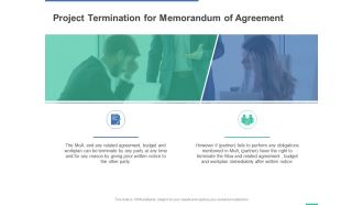 Project Termination For Memorandum Of Agreement Ppt PowerPoint Presentation Portfolio Slide Download