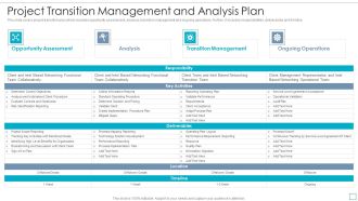 Project Transition Management And Analysis Plan Structure PDF