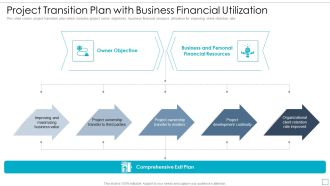 Project Transition Plan With Business Financial Utilization Summary PDF