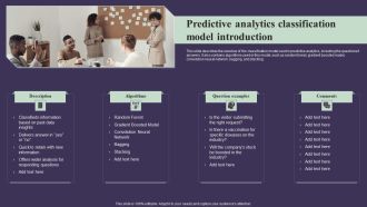 Projection Model Predictive Analytics Classification Model Introduction Rules PDF