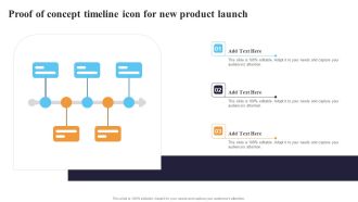 Proof Of Concept Timeline Icon For New Product Launch Ppt Infographics Objects PDF