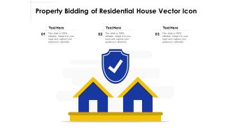 Property Bidding Of Residential House Vector Icon Ppt PowerPoint Presentation File Background Designs PDF