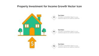 Property Investment For Income Growth Vector Icon Ppt PowerPoint Presentation Icon Styles PDF