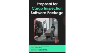 Proposal For Cargo Inspection Software Package Example Document Report Doc Pdf Ppt