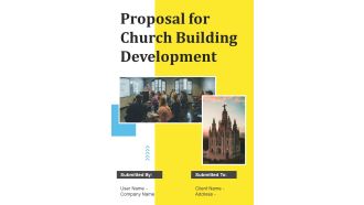 Proposal For Church Building Development Example Document Report Doc Pdf Ppt