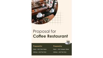 Proposal For Coffee Restaurant Example Document Report Doc Pdf Ppt