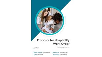 Proposal For Hospitality Work Order Example Document Report Doc Pdf Ppt