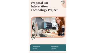 Proposal For Information Technology Project Example Document Report Doc Pdf Ppt