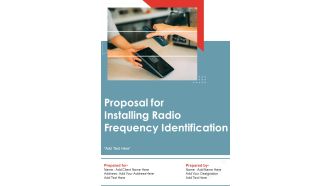 Proposal For Installing Radio Frequency Identification Example Document Report Doc Pdf Ppt