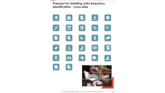 Proposal For Installing Radio Frequency Identification Icons Slide One Pager Sample Example Document