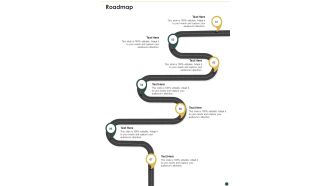 Proposal For PR Campaign Roadmap One Pager Sample Example Document