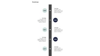 Proposal For Pre Sales Advisory Services Roadmap One Pager Sample Example Document