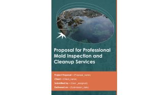 Proposal For Professional Mold Inspection And Cleanup Services Example Document Report Doc Pdf Ppt