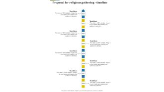 Proposal For Religious Gathering Timeline One Pager Sample Example Document