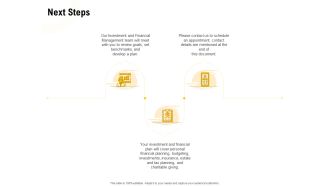 Proposal To Provide Financial Advisory And Bond Next Steps Clipart PDF