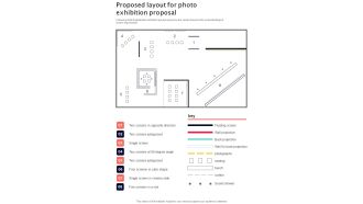 Proposed Layout For Photo Exhibition Proposal One Pager Sample Example Document