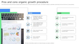 Pros And Cons Organic Growth Procedure Background PDF