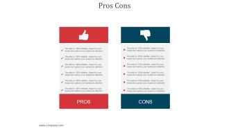 Pros Cons Ppt PowerPoint Presentation Show