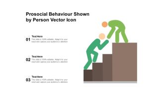 Prosocial Behaviour Shown By Person Vector Icon Ppt PowerPoint Presentation File Designs Download PDF