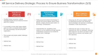 Providing HR Service To Improve HR Service Delivery Strategic Process Professional PDF
