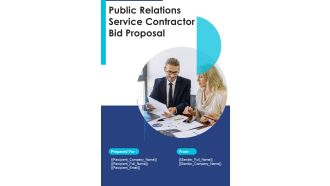 Public Relations Service Contractor Bid Proposal Example Document Report Doc Pdf Ppt