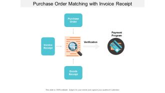 Purchase Order Matching With Invoice Receipt Ppt Powerpoint Presentation File Formats