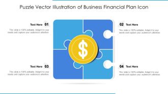 Puzzle Vector Illustration Of Business Financial Plan Icon Ppt PowerPoint Presentation File Guide PDF