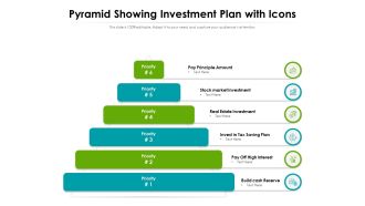 Pyramid Showing Investment Plan With Icons Ppt PowerPoint Presentation Icon Slides PDF