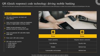 QR Quick Response Code Technology Driving Mobile Banking Ppt File Outfit PDF