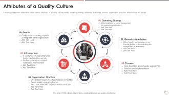 Quality Assurance Templates Set 1 Attributes Of A Quality Culture Ppt Slides Portfolio PDF