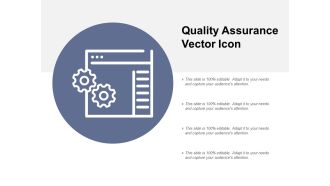 Quality Assurance Vector Icon Ppt PowerPoint Presentation Styles Example File