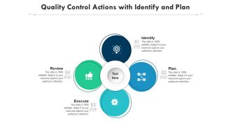 Quality Control Actions With Identify And Plan Ppt PowerPoint Presentation File Ideas PDF