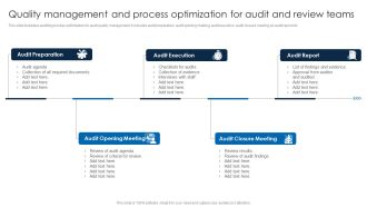 Quality Management And Process Optimization For Audit And Review Teams Designs PDF