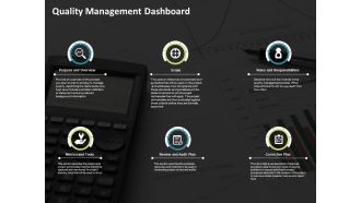 Quality Management Dashboard Ppt PowerPoint Presentation Icon Images