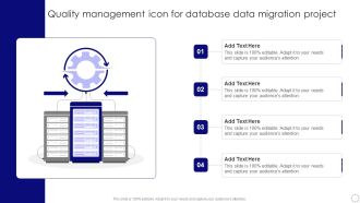 Quality Management Icon For Database Data Migration Project Clipart PDF