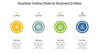 Quarterly Outline Slide For Business Entities Ppt PowerPoint Presentation Infographics Graphics Tutorials PDF