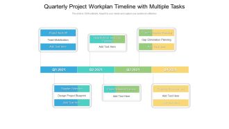 Quarterly Project Workplan Timeline With Multiple Tasks Download